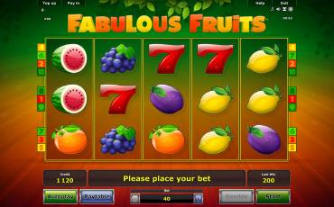 Fabulous Fruits slot (Canada)