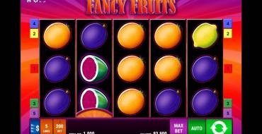 Fancy Fruits: Interface