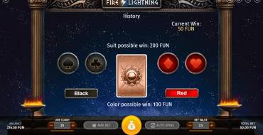 Fire Lightning: Gambling feature