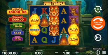 Fire Temple: Hold and Win: Slot machine