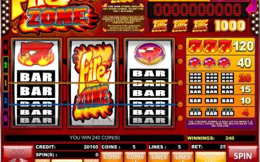 Fire Zone slot (Canada)