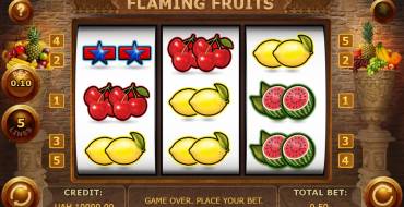 Flaming Fruits: Slot machine