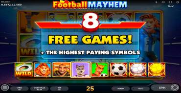 Football Mayhem: Free spins and/or respins