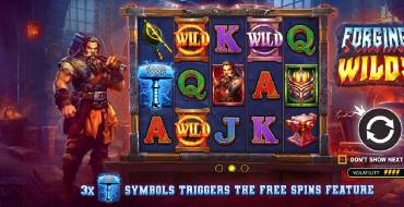 Forging Wilds: Slot machine