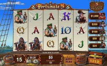 Fortunate 5 slot (Canada)