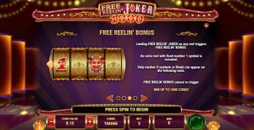 Free Reelin' Joker 1000: Bonus games