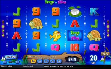 Frogs N’ Flies slot (Canada)