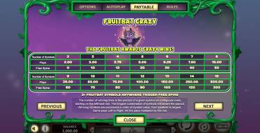 Fruitbat Crazy: Free Spins