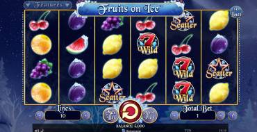 Fruits on Ice: Slot machine