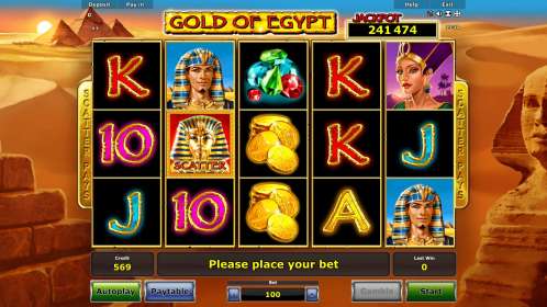 Gold of Egypt by Novomatic / Greentube CA