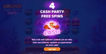 Golden Fish Tank Party: Free spins and/or respins