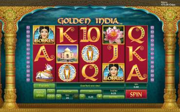 Golden India slot (Canada)