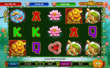 Golden Money Frog slot (Canada)