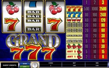 Grand 7’s slot (Canada)