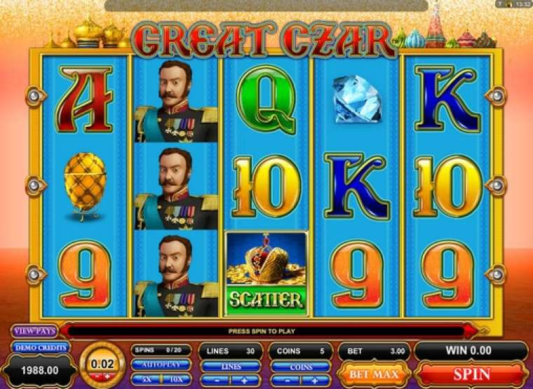 Play Great Czar slot CA