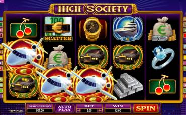 High Society slot (Canada)