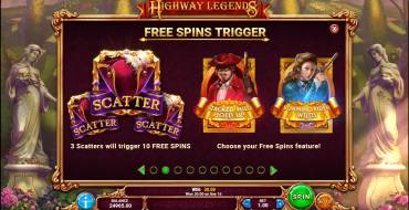 Highway Legends: Free spins