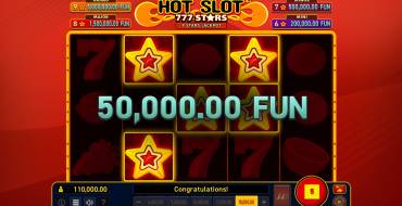 Hot Slot: 777 Stars Extremely Light: Winnings