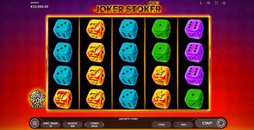 Joker Stoker Dice: Slot machine