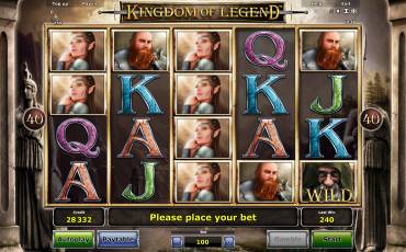 Kingdom of Legend slot (Canada)