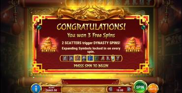 Legacy of Dynasties: Free spins