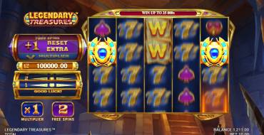 Legendary Treasures: Free spins