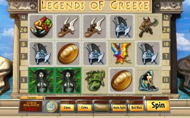 Legends of Greece slot (Canada)