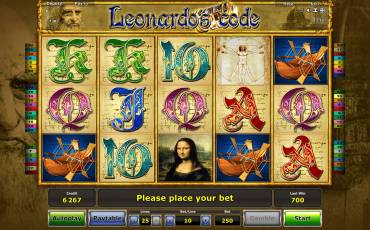 Leonardo’s Code slot (Canada)