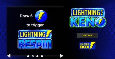 Lightning Box Keno: Unique features