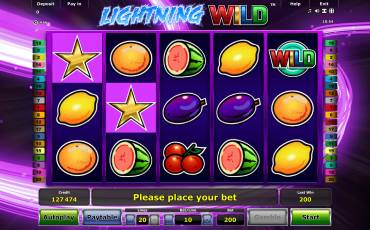 Lightning Wild slot (Canada)