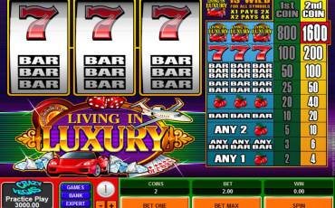 Living in Luxury slot (Canada)