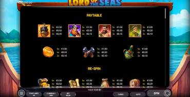 Lord Of The Seas: Payout table