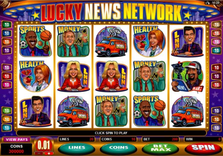 Play Lucky News Network slot CA