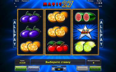 Magic 27 slot (Canada)