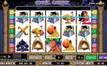 Magic Carpet slot (Canada)