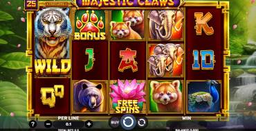 Majestic Claws: Slot machine