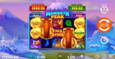 Mammoth Peak: Hold and Win: Slot machine