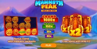 Mammoth Peak: Hold and Win: Unique features