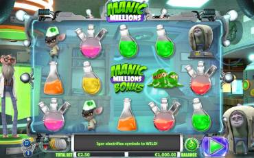 Manic Millions slot (Canada)