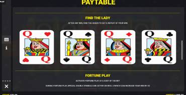 Mega Bars: Find the Lady Fortune Play: Bonus games