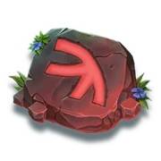 The Red Rune symbol in Merlin Realm of Charm slot