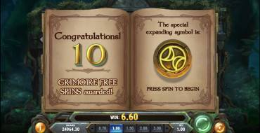 Merlin’s Grimoire: Free spins