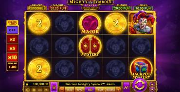 Mighty Symbols: Jokers: Slot machine