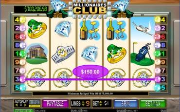 Millionaire’s Club II slot (Canada)