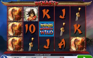 Ming Dynasty slot (Canada)