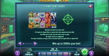 Mission Cash: Take the Shot Feature