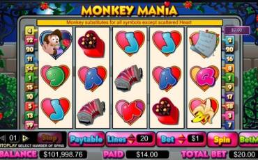 Monkey Mania slot (Canada)