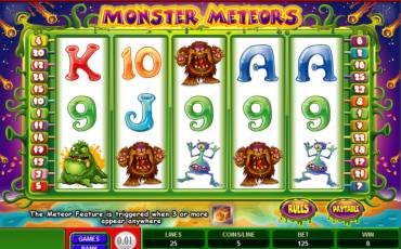 Monster Meteors slot (Canada)