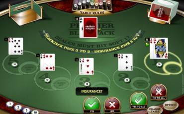 Multi-hand Premier Bonus Blackjack online