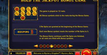 Mystery Kingdom: Mystery Bells: Free spins and/or respins